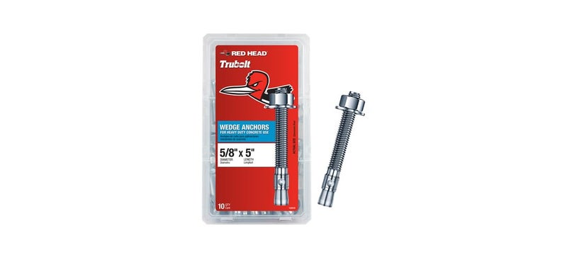 Red Head 5/8 in. x 5 in. Wedge Anchor 10CT - Image 1